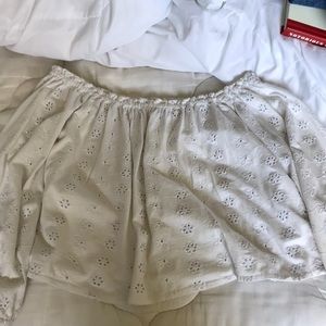 White Brandy Floral Off the shoulder